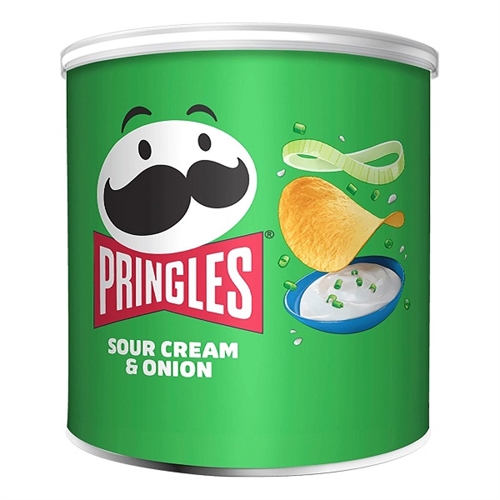 (Gratis ved køb for 350kr) Pringles Sour Cream & onion - Chips 40g